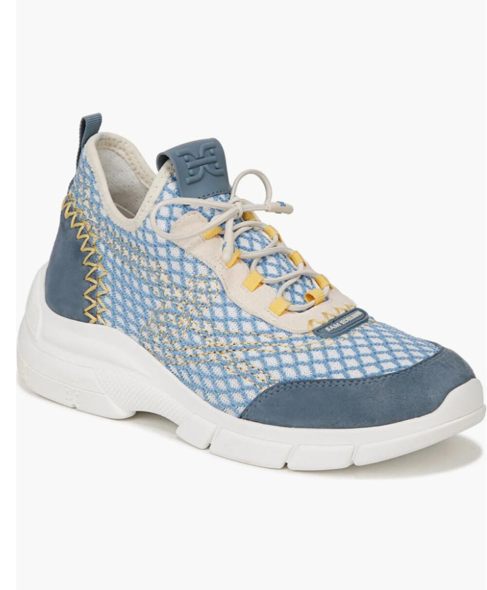 Sam Edelman Chelsie Knit Blue Sneakers Size 8